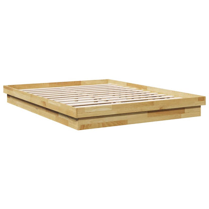 vidaXL Massivholzbett ohne Matratze 160x200 cm Eichenholz
