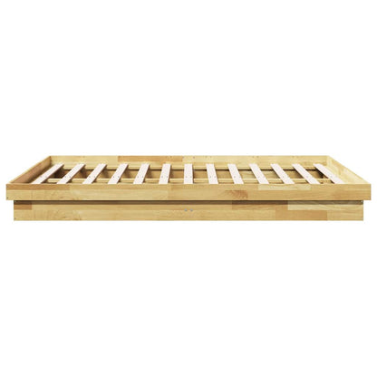 vidaXL Massivholzbett ohne Matratze 160x200 cm Eichenholz