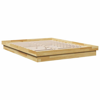 vidaXL Massivholzbett ohne Matratze 160x200 cm Eichenholz