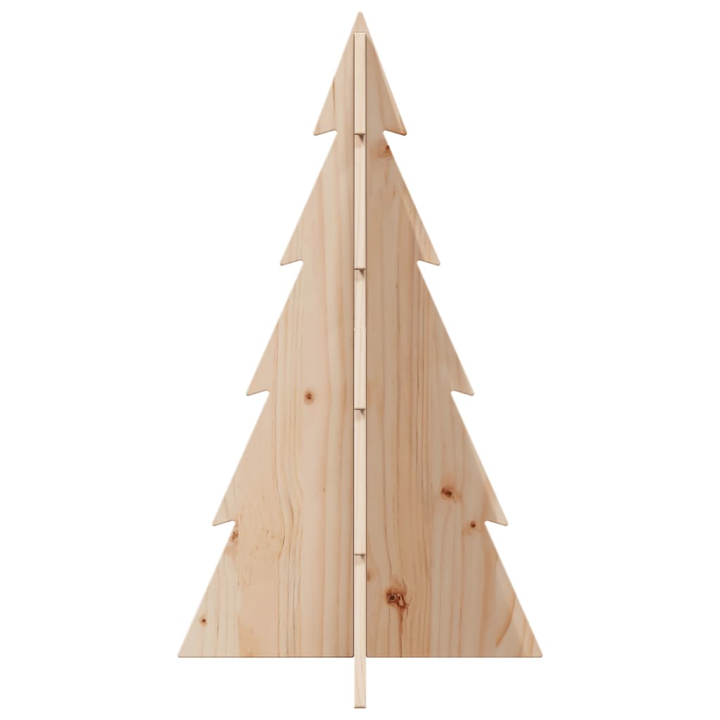 vidaXL Sapin de Noël à décorer en bois massif de pin 80 cm