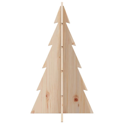 vidaXL Sapin de Noël à décorer en bois massif de pin 80 cm