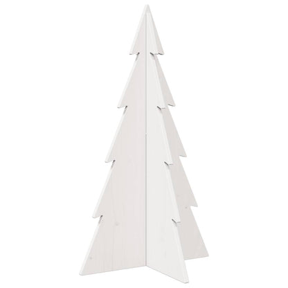 vidaXL Sapin de Noël à décorer Blanc 80 cm Bois de pin massif