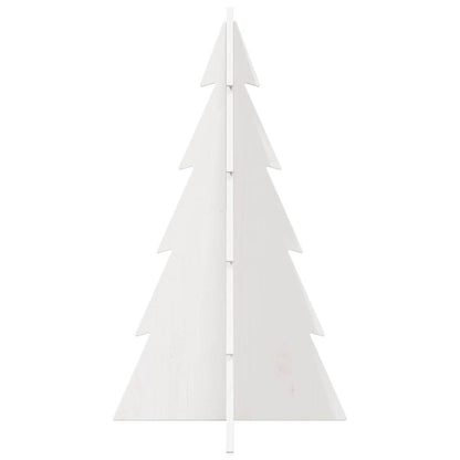 vidaXL Sapin de Noël à décorer Blanc 80 cm Bois de pin massif