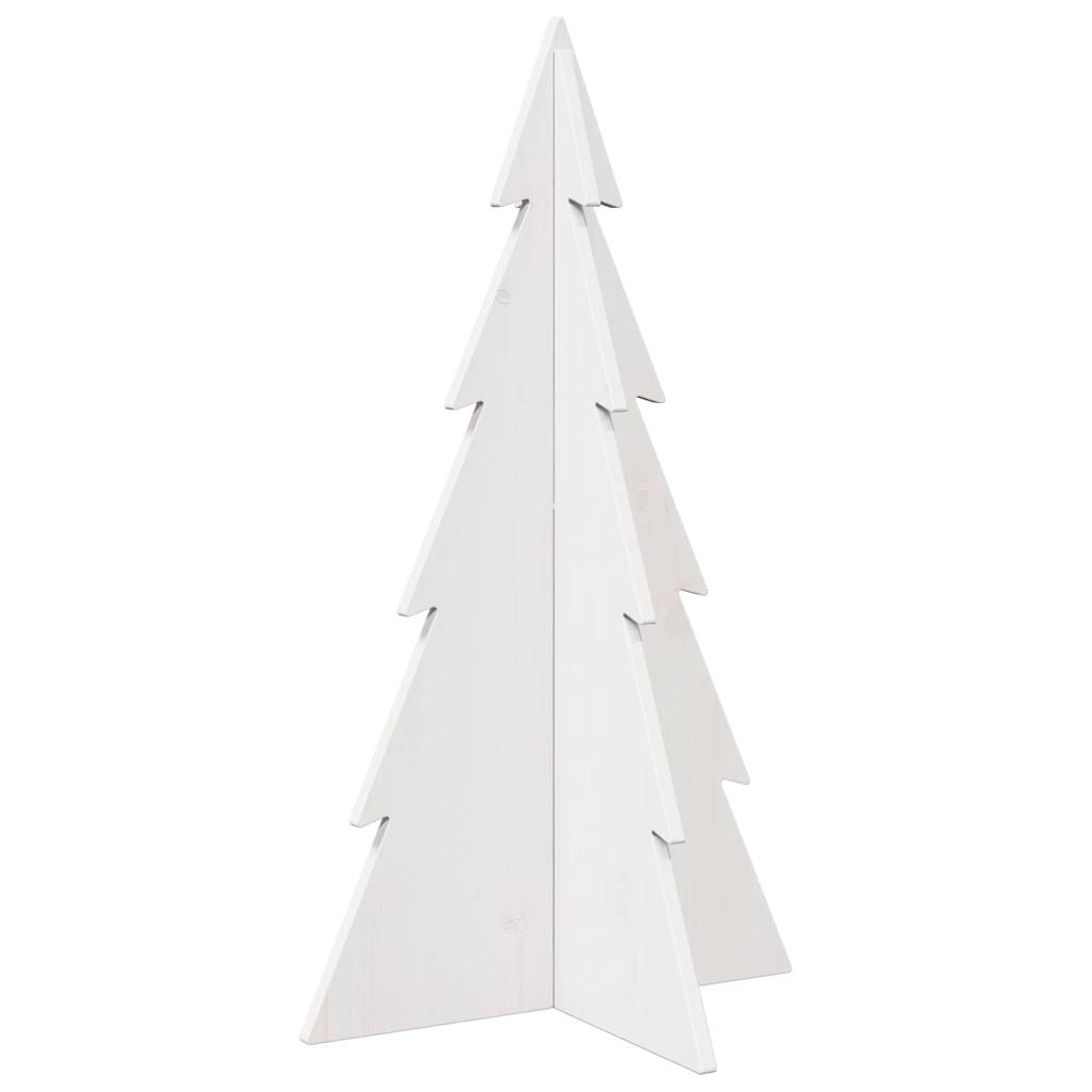 vidaXL Sapin de Noël à décorer Blanc 80 cm Bois de pin massif