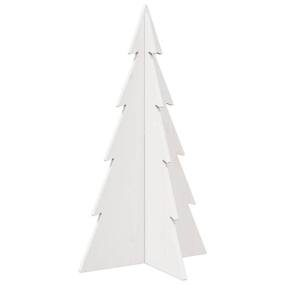 vidaXL Sapin de Noël à décorer Blanc 80 cm Bois de pin massif