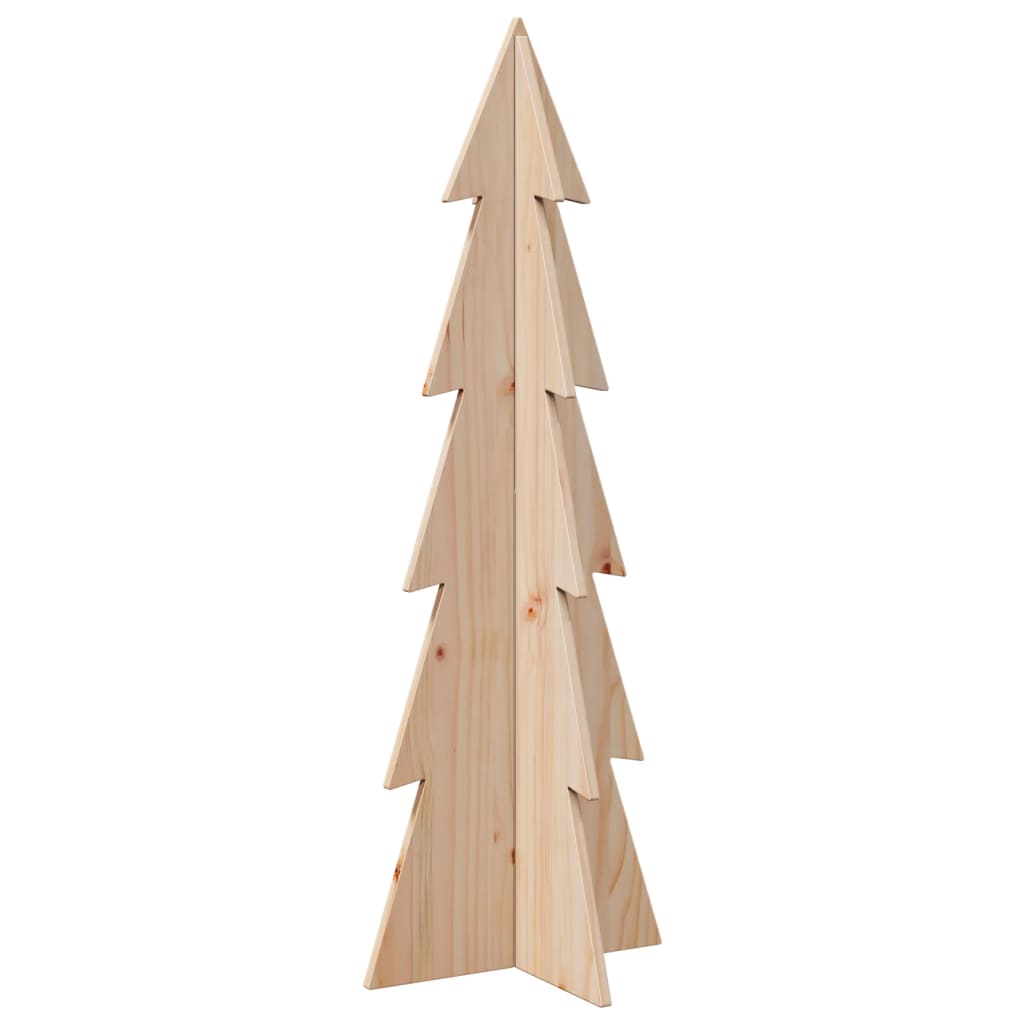 vidaXL Weihnachtsbaum zum Schmücken 112 cm Massivholz Kiefer