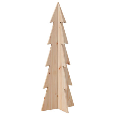 vidaXL Weihnachtsbaum zum Schmücken 112 cm Massivholz Kiefer
