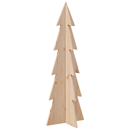 vidaXL Weihnachtsbaum zum Schmücken 112 cm Massivholz Kiefer