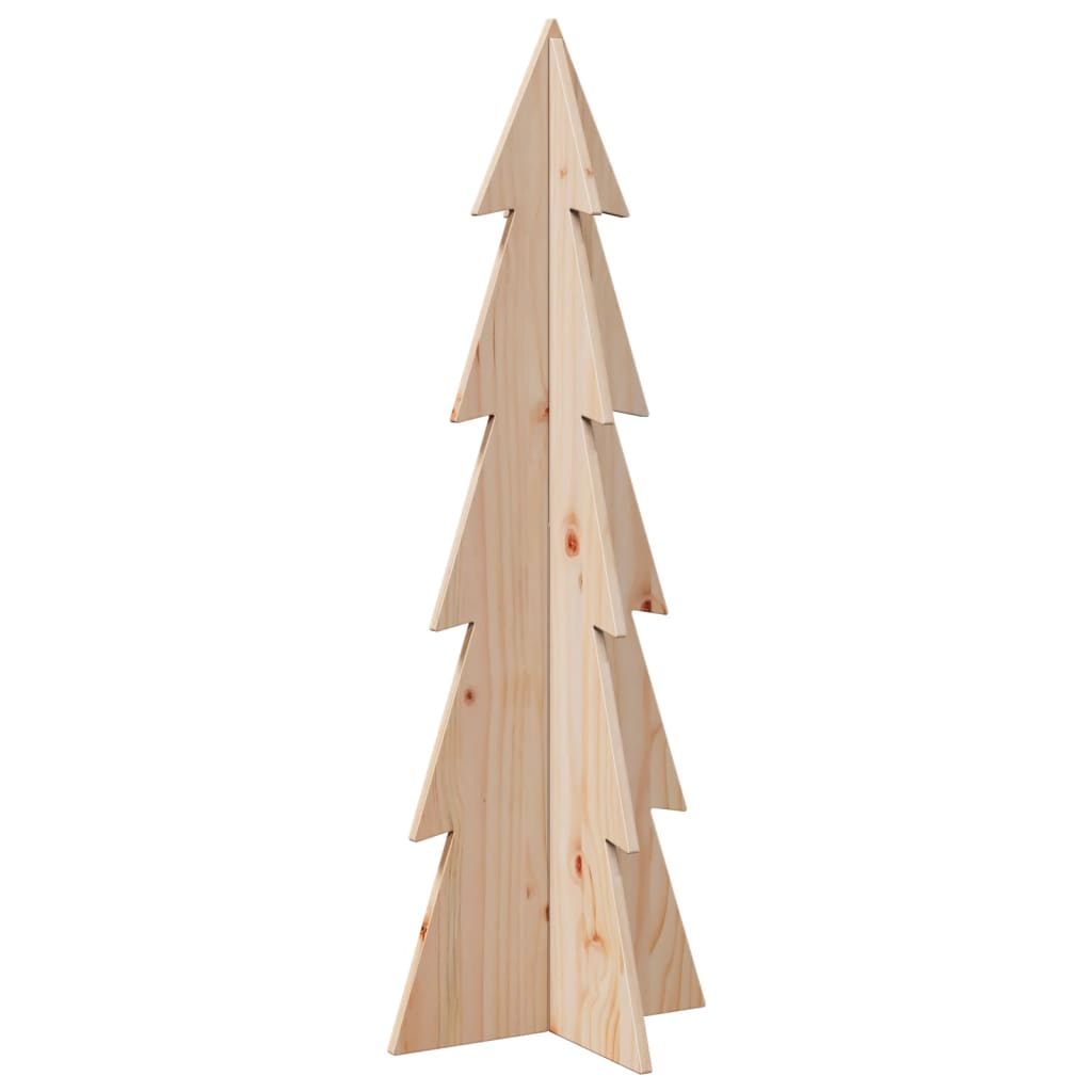 vidaXL Weihnachtsbaum zum Schmücken 112 cm Massivholz Kiefer