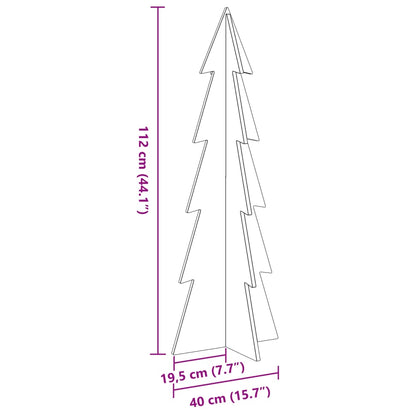 vidaXL Weihnachtsbaum zum Schmücken 112 cm Massivholz Kiefer