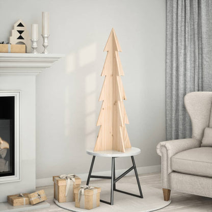 vidaXL Weihnachtsbaum zum Schmücken 112 cm Massivholz Kiefer