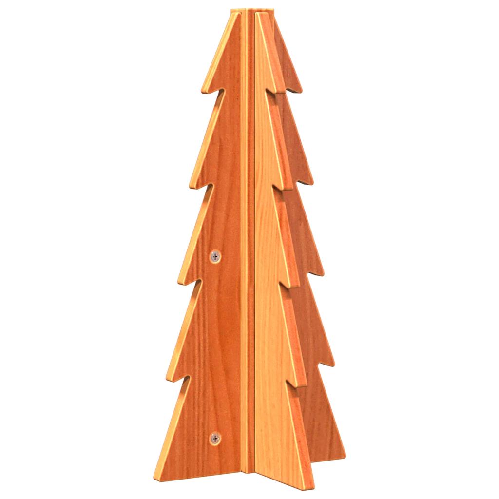 vidaXL Sapin de Noël en bois à décorer 49 cm Bois de pin massif