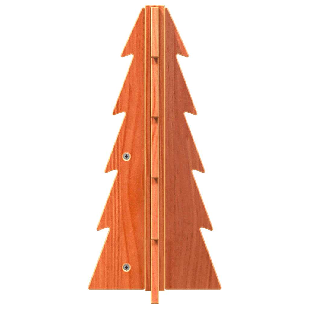 vidaXL Sapin de Noël en bois à décorer 49 cm Bois de pin massif