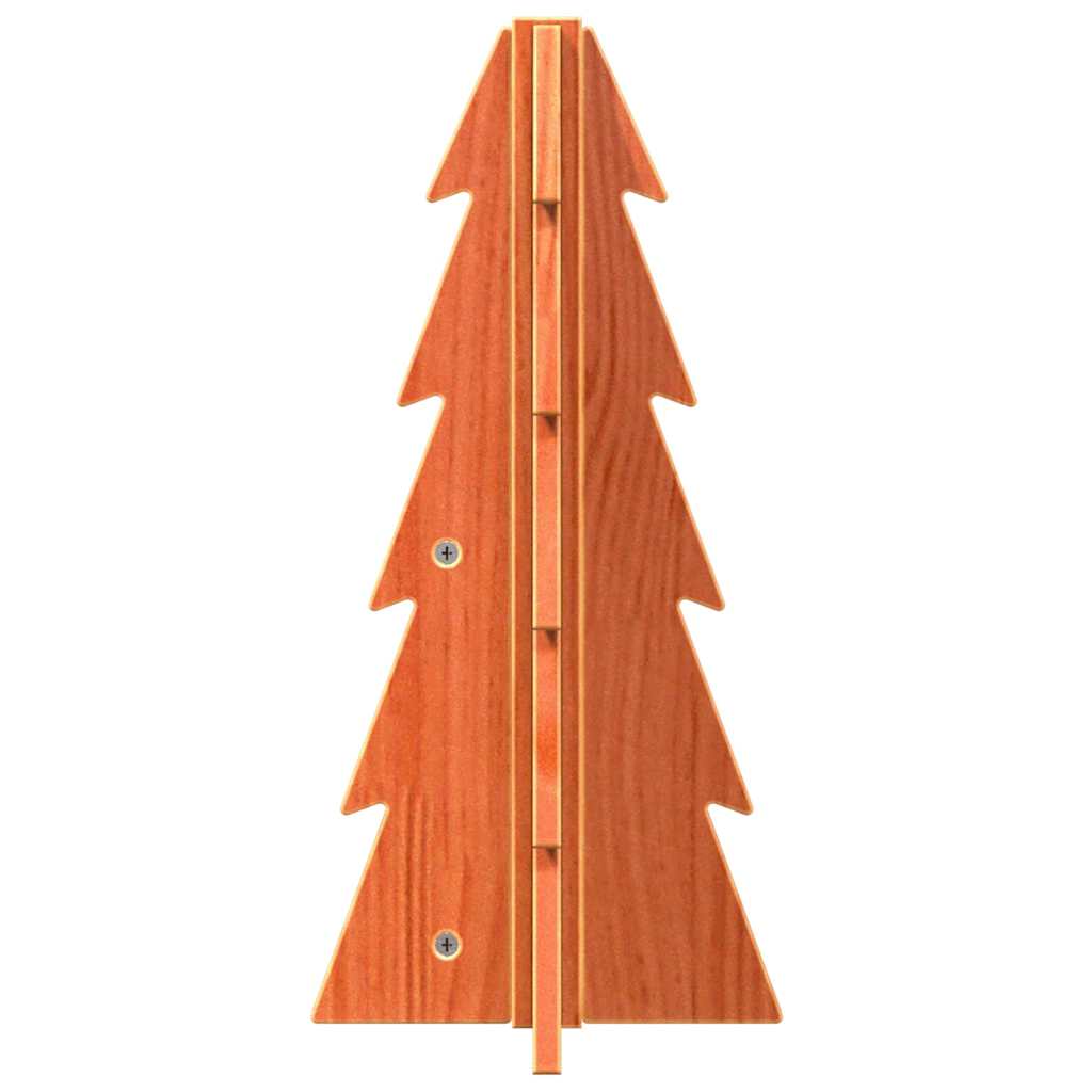 vidaXL Sapin de Noël en bois à décorer 49 cm Bois de pin massif