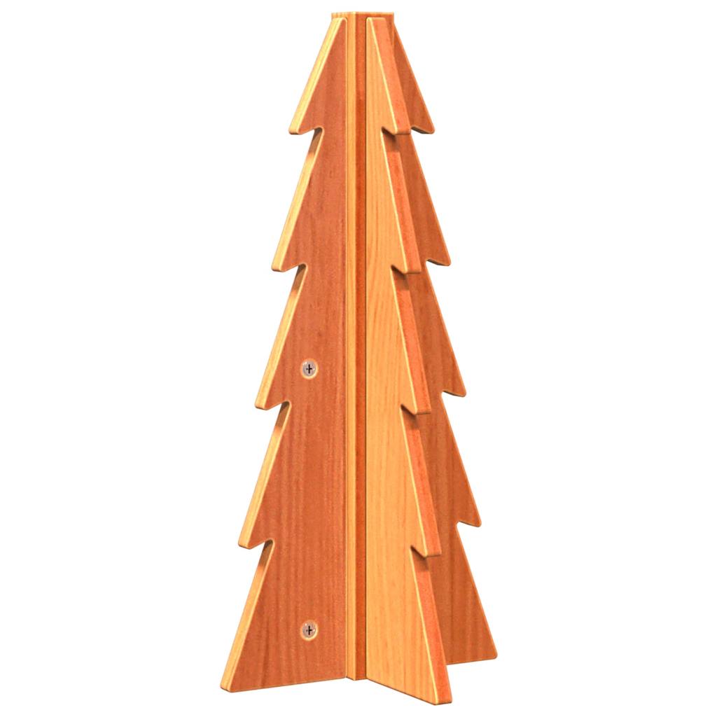 vidaXL Sapin de Noël en bois à décorer 49 cm Bois de pin massif