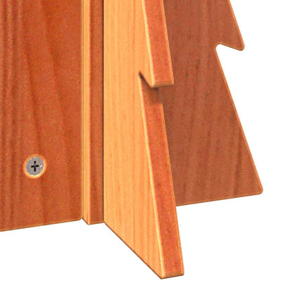 vidaXL Sapin de Noël en bois à décorer 49 cm Bois de pin massif