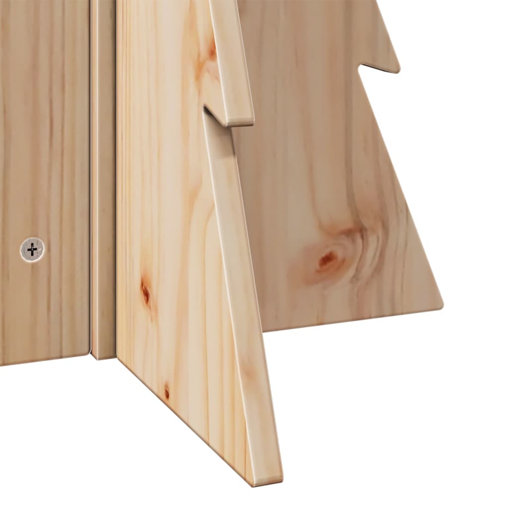 vidaXL Sapin de Noël en bois à décorer 69,5 cm Bois de pin massif