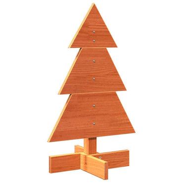 vidaXL Sapin de Noël à décorer Marron cire 60 cm Pin massif