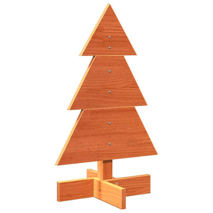 vidaXL Sapin de Noël à décorer Marron cire 60 cm Pin massif