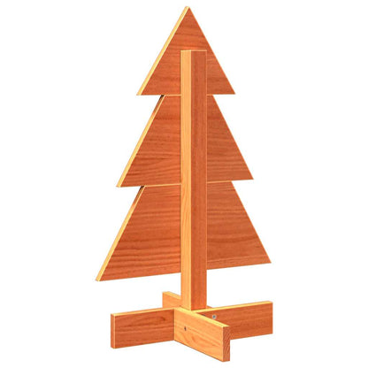 vidaXL Sapin de Noël à décorer Marron cire 60 cm Pin massif