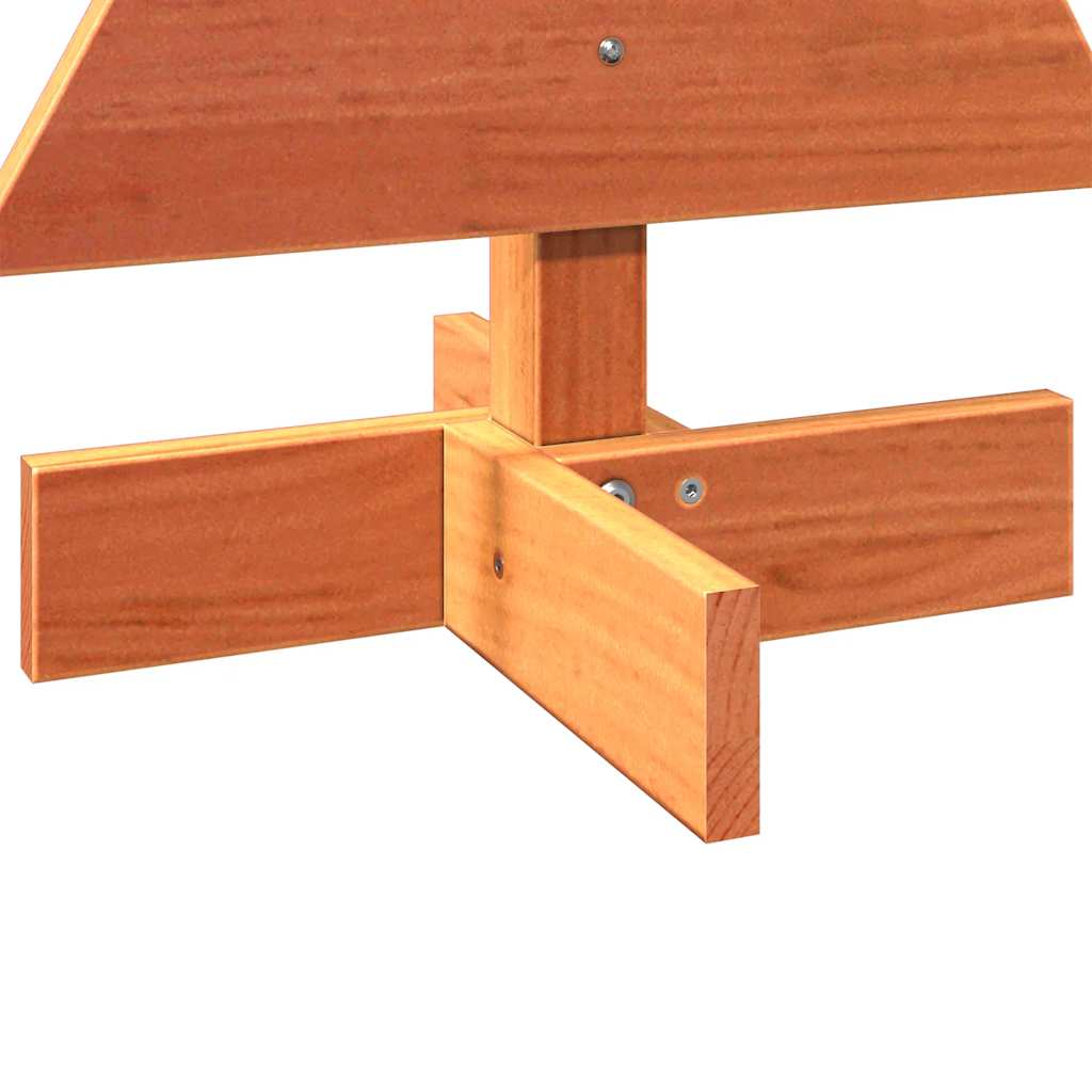 vidaXL Sapin de Noël à décorer Marron cire 60 cm Pin massif