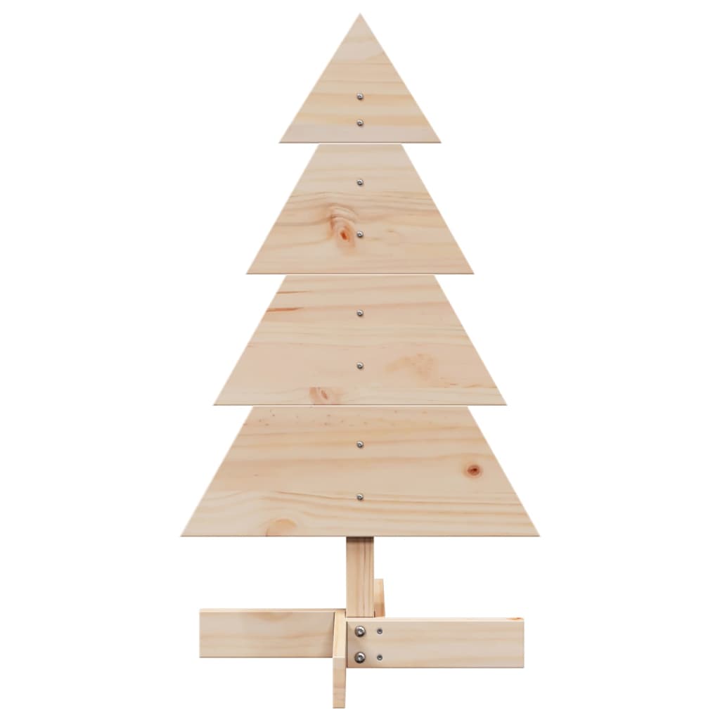 vidaXL Sapin de Noël en bois à décorer 80 cm Pin massif
