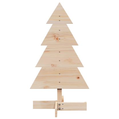 vidaXL Sapin de Noël en bois à décorer 80 cm Pin massif