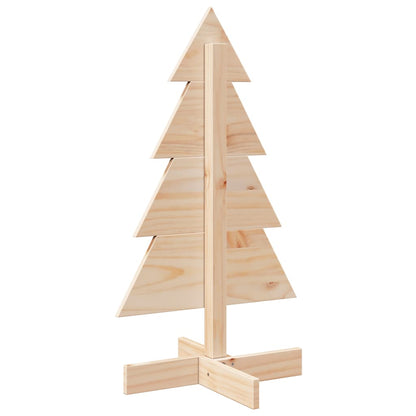 vidaXL Sapin de Noël en bois à décorer 80 cm Pin massif