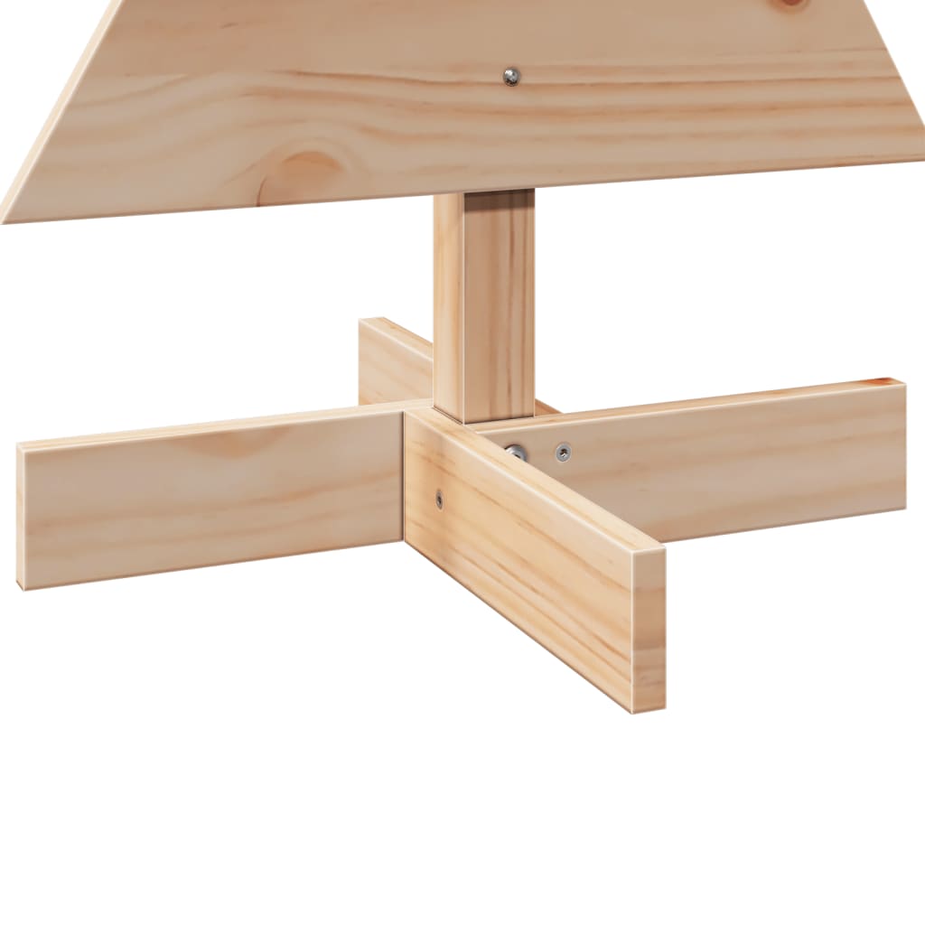 vidaXL Sapin de Noël en bois à décorer 80 cm Pin massif