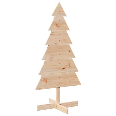 vidaXL Sapin de Noël en bois à décorer 120 cm Bois de pin massif