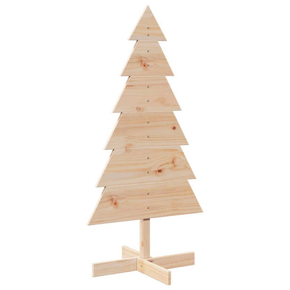 vidaXL Sapin de Noël en bois à décorer 120 cm Bois de pin massif