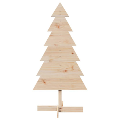 vidaXL Sapin de Noël en bois à décorer 120 cm Bois de pin massif