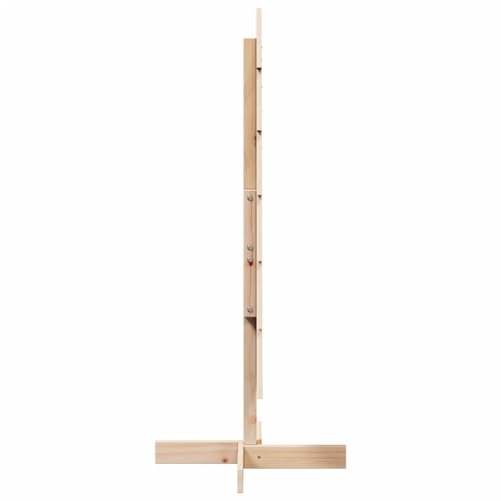 vidaXL Sapin de Noël en bois à décorer 120 cm Bois de pin massif