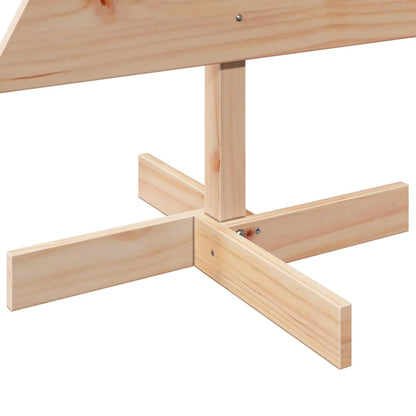 vidaXL Sapin de Noël en bois à décorer 120 cm Bois de pin massif