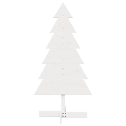vidaXL Weihnachtsbaum zum Schmücken Weiß 120 cm Massivholz Kiefer