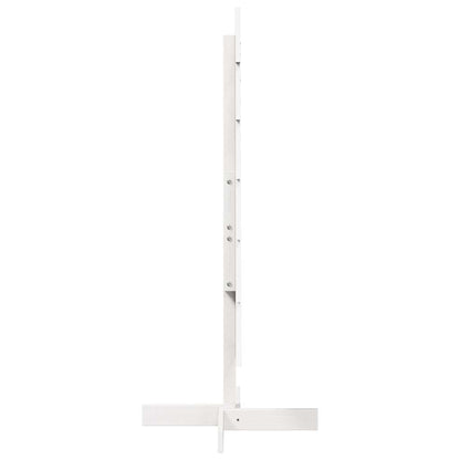 vidaXL Weihnachtsbaum zum Schmücken Weiß 120 cm Massivholz Kiefer