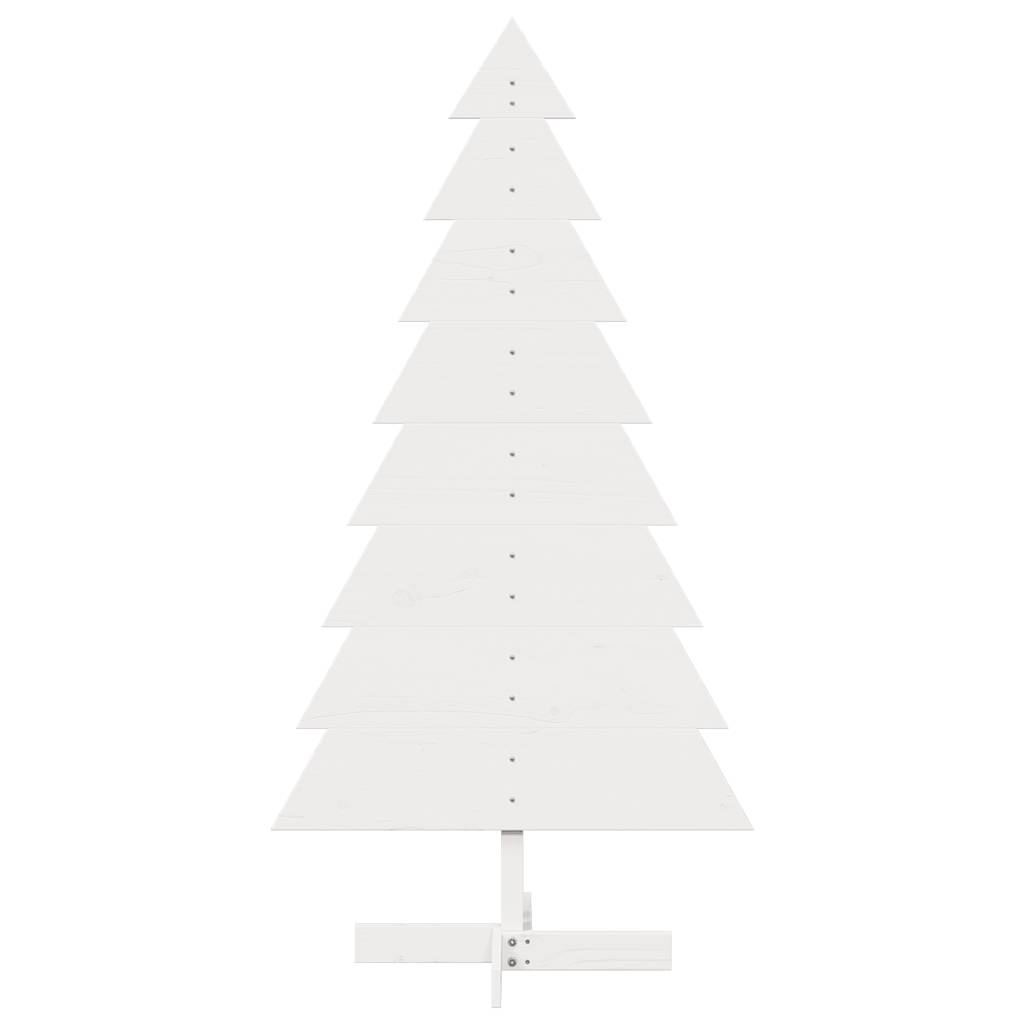 vidaXL Weihnachtsbaum zum Schmücken Weiß 150 cm Massivholz Kiefer