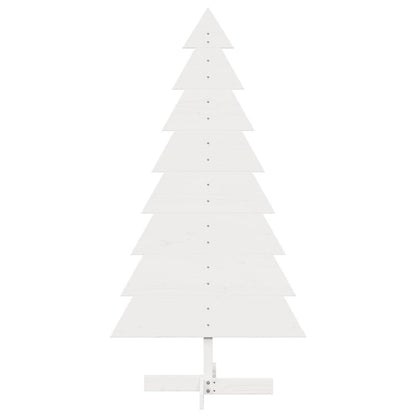 vidaXL Weihnachtsbaum zum Schmücken Weiß 150 cm Massivholz Kiefer