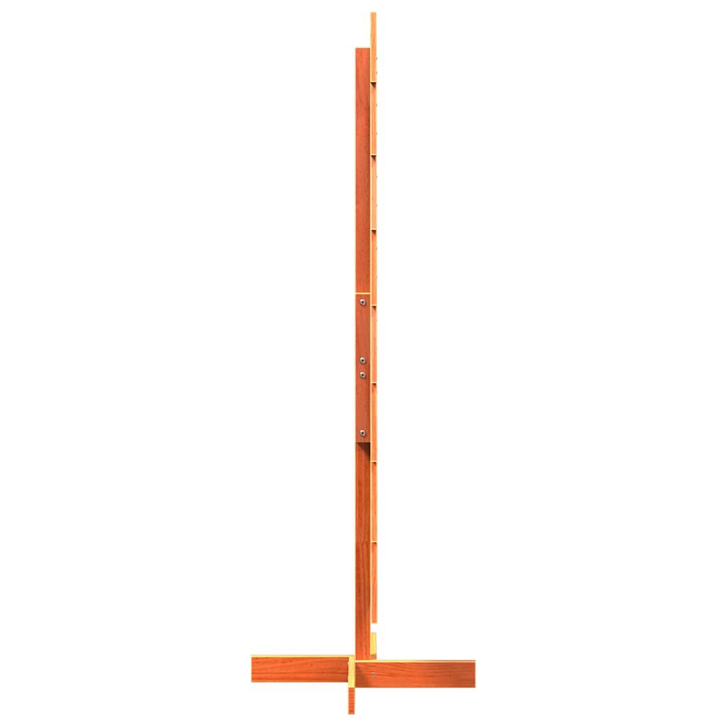 vidaXL Sapin de Noël à décorer Marron cire 150 cm Bois de pin massif