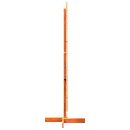 vidaXL Sapin de Noël à décorer Marron cire 150 cm Bois de pin massif