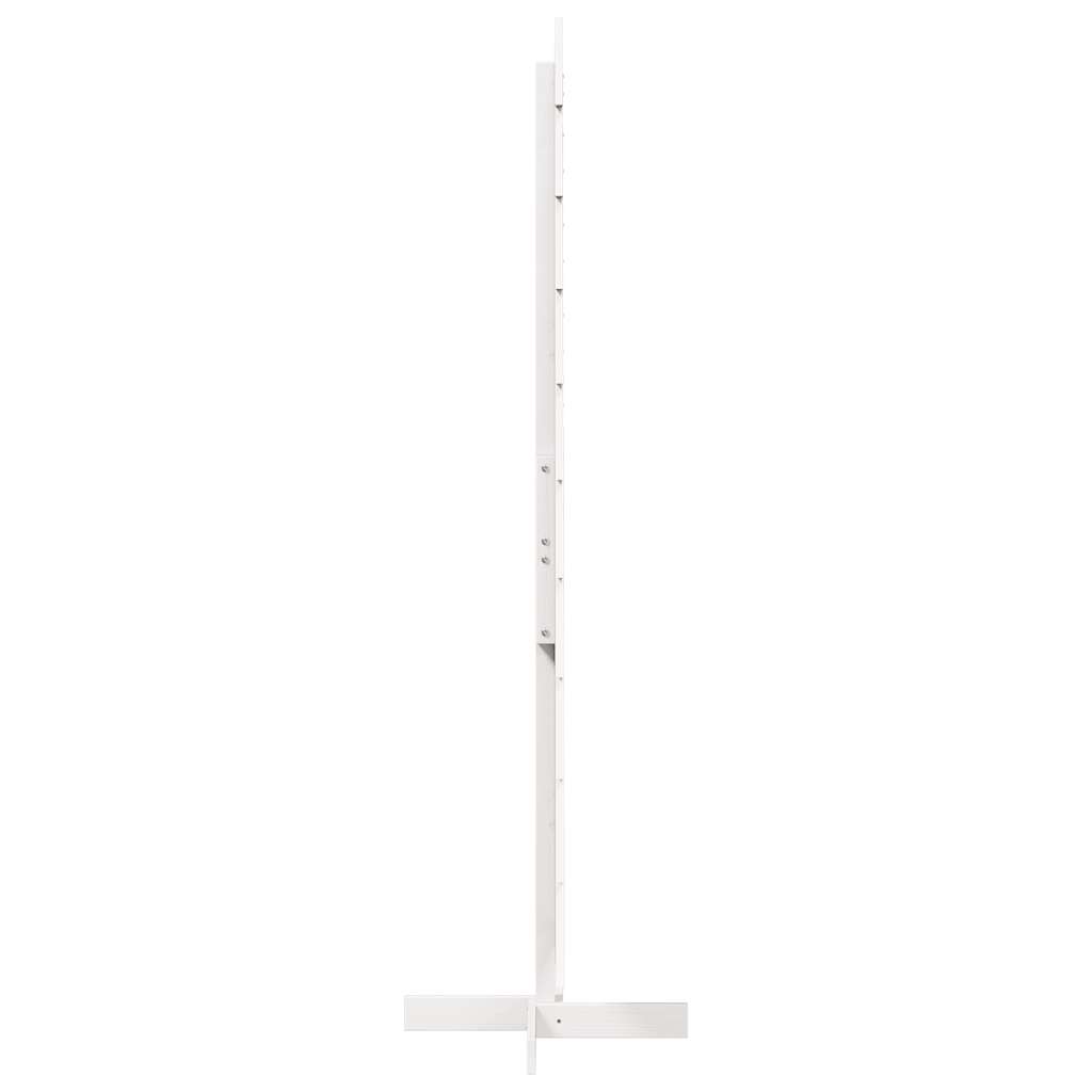 vidaXL Weihnachtsbaum zum Schmücken Weiß 180 cm Massivholz Kiefer