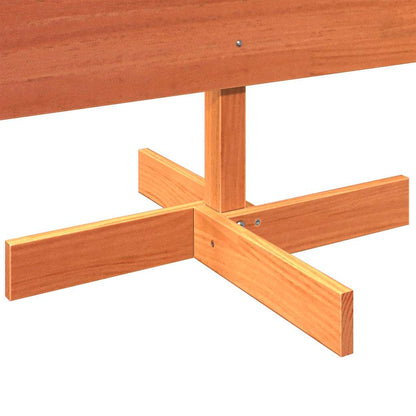 vidaXL Sapin de Noël à décorer Marron cire 180 cm Bois de pin massif