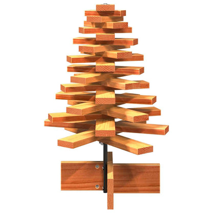 vidaXL Weihnachtsbaum zum Schmücken Wachsbraun 60 cm Massivholz Kiefer