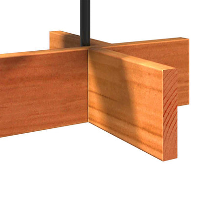 vidaXL Weihnachtsbaum zum Schmücken Wachsbraun 60 cm Massivholz Kiefer