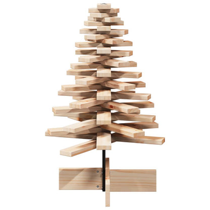 vidaXL Sapin de Noël à décorer en bois 80 cm en pin massif