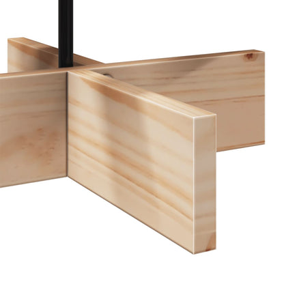 vidaXL Sapin de Noël à décorer en bois 80 cm en pin massif