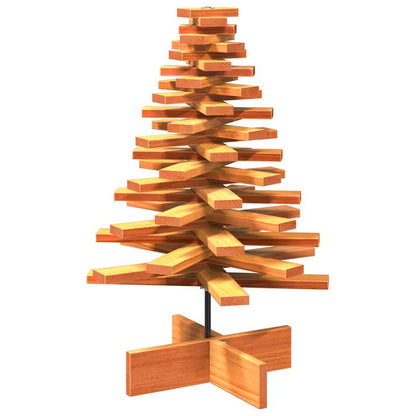 vidaXL Sapin de Noël à décorer en bois massif de pin 80 cm