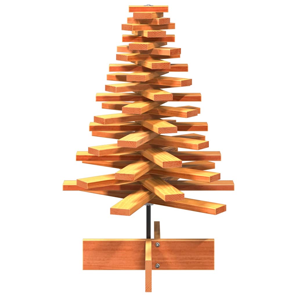 vidaXL Sapin de Noël à décorer en bois massif de pin 80 cm