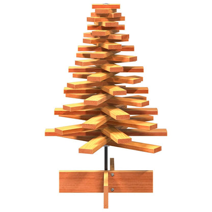 vidaXL Sapin de Noël à décorer en bois massif de pin 80 cm