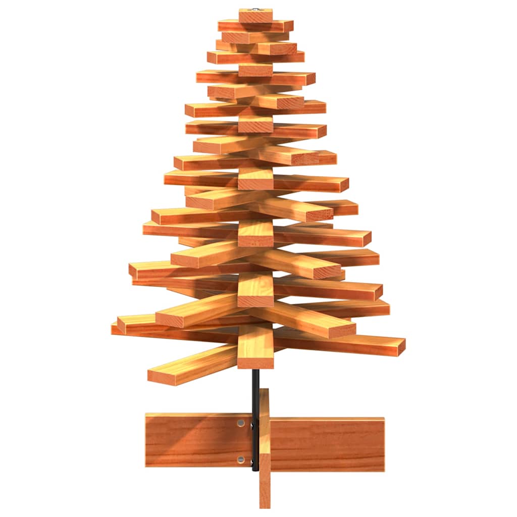 vidaXL Sapin de Noël à décorer en bois massif de pin 80 cm
